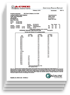 Radon Report